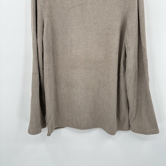 BAREFOOT DREAMS cozychic ultra lite ribbed crewneck sweatshirt sweater nickel M - Picture 5 of 9